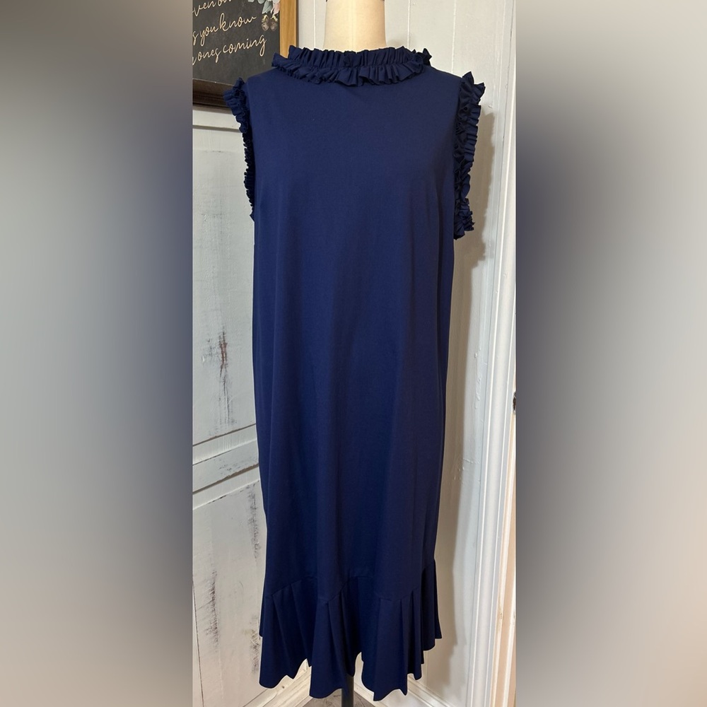 Elegant Navy Blue Women's Dress